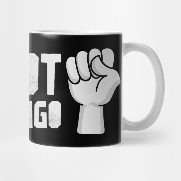 Foxtrot Delta Tango | Protest Code Message with Raised Fist Design by Stylecombinator